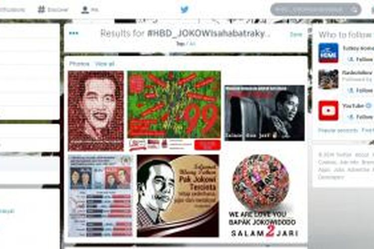 Ulang Tahun Jokowi jadi Trending Topic di Twitter.