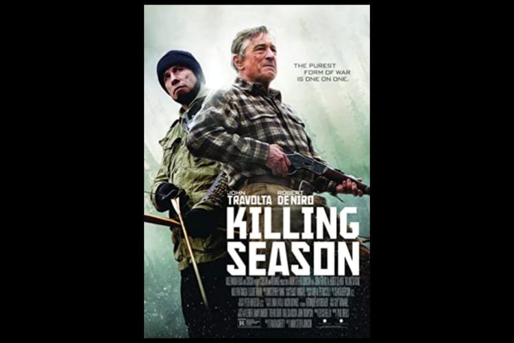Poster film Killing Season (2013), dibintangi Robbert De Niro dan John Travolta