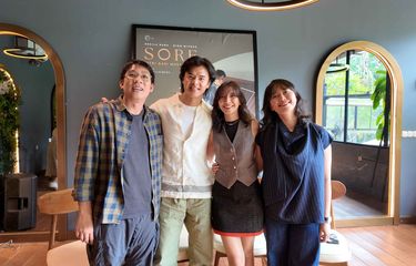 Yandy Laurens, Dion Wiyoko, Sheila Dara, dan Suryana Paramita pada Content Day 'SORE: Istri dari Masa Depan' di Cilandak, Selasa (17/6/2025)