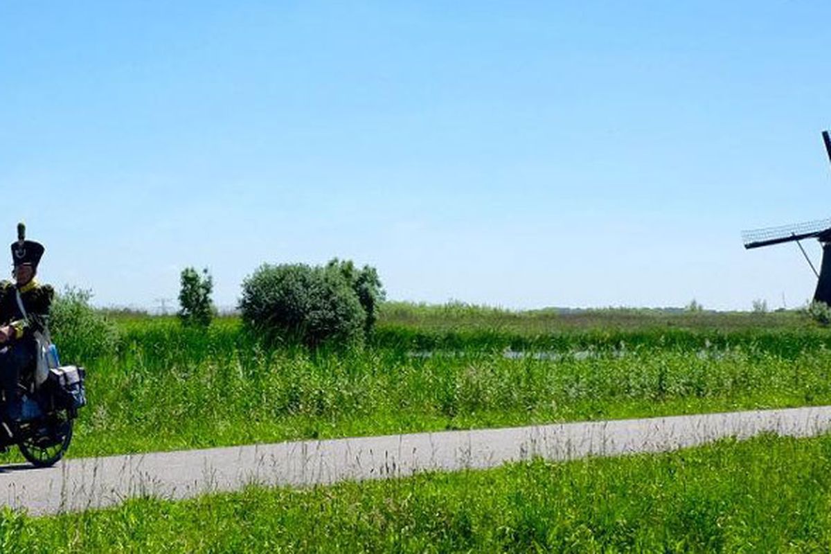 Desa Kinderdijk, desa kincir angin di Belanda.