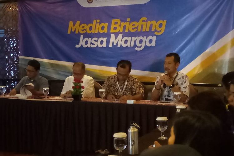 Media briefing Jasa Marga, Jumat (7/2/2020).