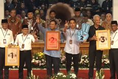 Survei Charta Politika: Elektabilitas Prabowo-Gibran 42,2 Persen, Ganjar-Mahfud 28 Persen, Anies-Muhaimin 26,7 Persen