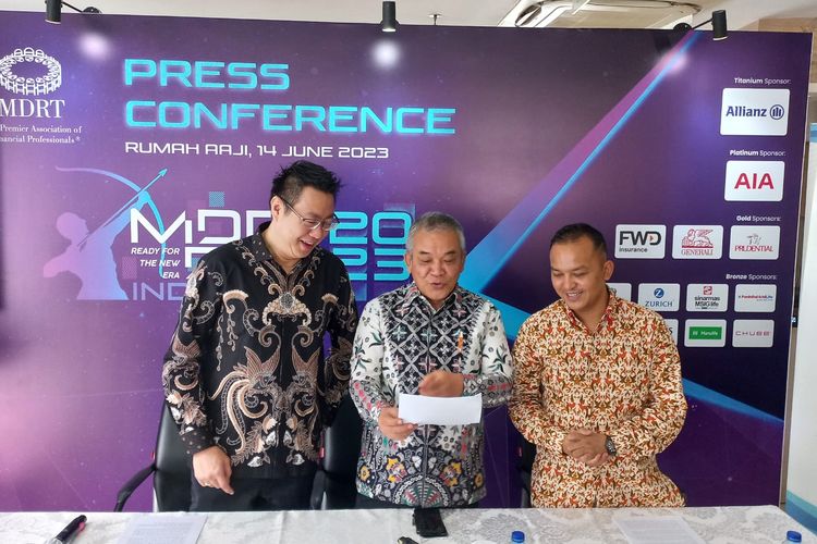 Konferensi pers MDRT Day Indonesia 2023, Rabu (14/6/2023). 