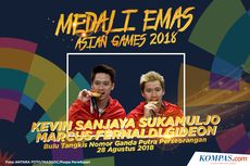 INFOGRAFIK Asian Games: Medali Emas Ke-24, Kevin Sanjaya dan Marcus Gideon