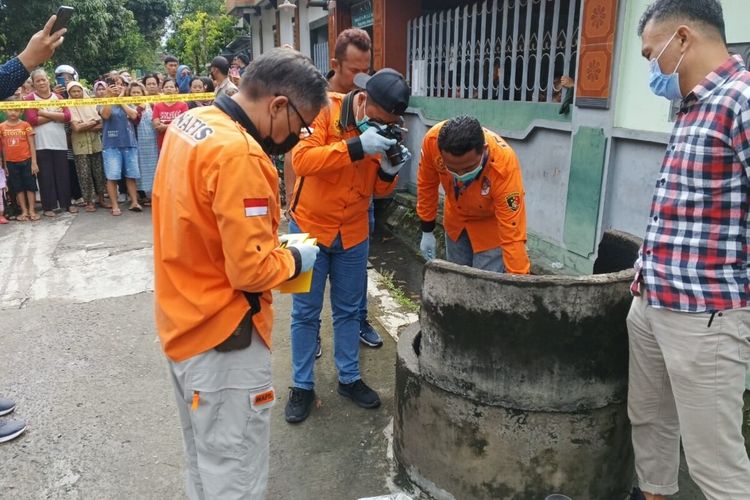 Lokasi penemuan mayat bayi di Padukuhan Tanjung, Kalurahan Bangunharjo, Kapanewon Sewon, Bantul, DI Yogyakarta. Rabu (28/12/2022)