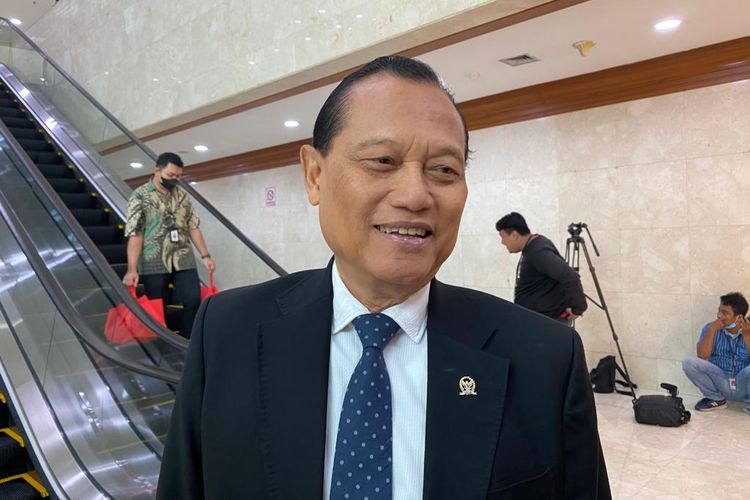 Ketua MKD DPR Komjen (Purn) Adang Daradjatun saat ditemui di Gedung DPR, Senayan, Jakarta, Selasa (23/5/2023). 