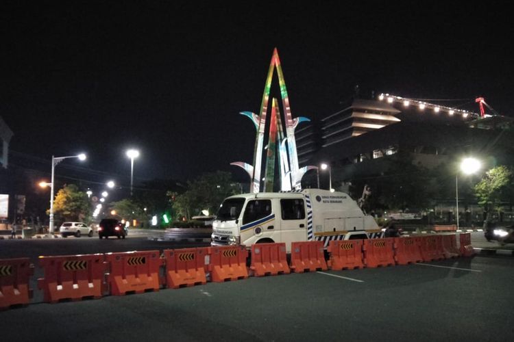 Ruas jalan protokol Semarang menuju Jalan Pahlawan