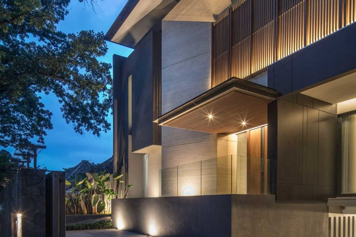 Pintu masuk rumah karya Rakta Studio 
