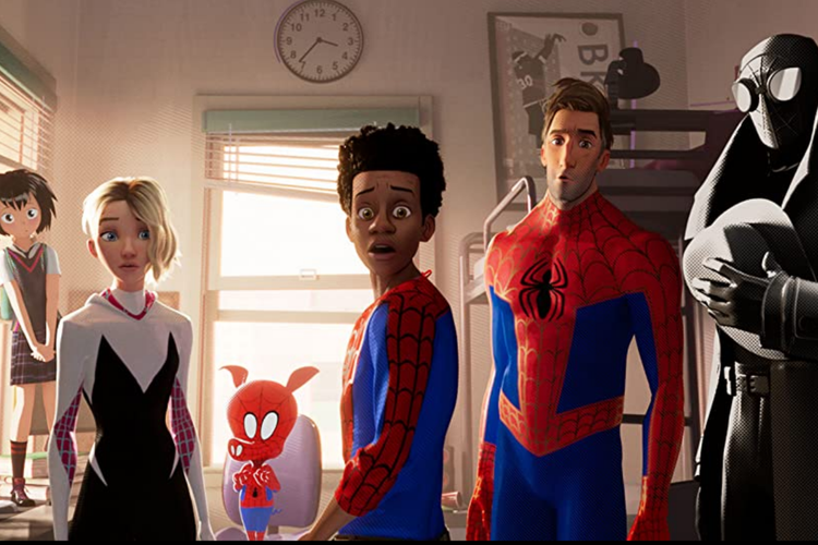 Film animasi Spider-Man: Into the Spider-Verse. 