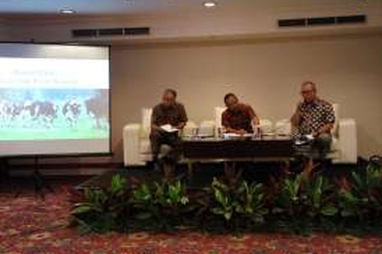 Diskusi media Industri Sapi Perah Nasional di Jakarta, Selasa (8/11/2016).