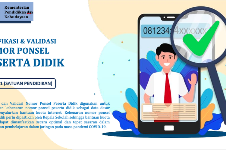 Buku Panduan Verifikasi dan Validasi Penerima Kuota Gratis Kemendikbud