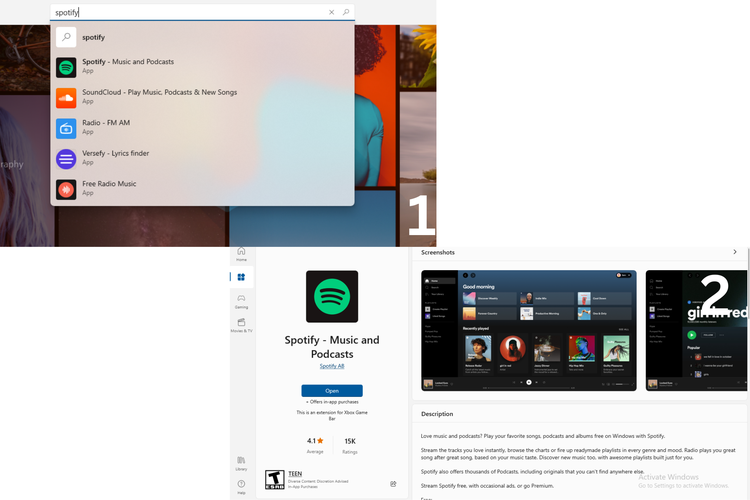 cara menggunakan Spotify di Windows 10