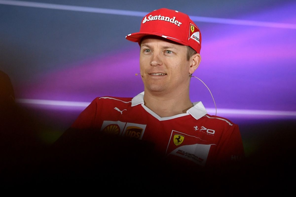Pebalap Ferrari asal Finlandia, Kimi Raikkonen, menghadiri konferensi pers jelang GP Rusia di Sochi Autodrom, Kamis (27/4/2017).