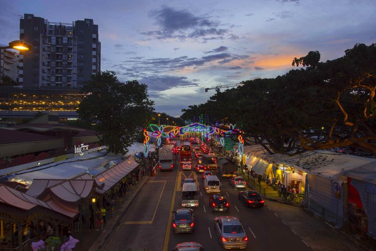 Ilustrasi Geylang Serai di Singapura. 