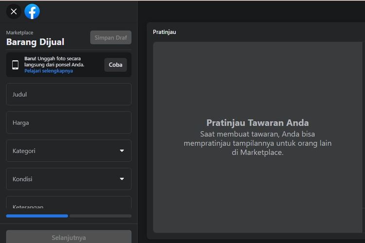 Ilustrasi FB Marketplace. Facebook Marketplace adalah fitur jual-beli secara online yang disediakan platform media sosial Facebook. Bagaimana cara membuat marketplace di Facebook?