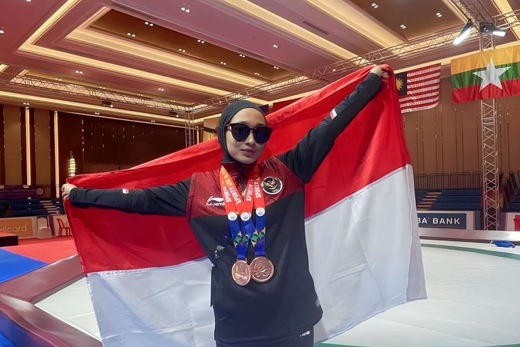 Deslya Anggraini, atlet Pencak silat SEA Games Kamboja 2023.