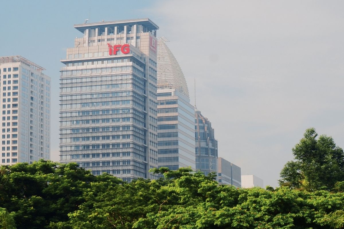 Ilustrasi kantor pusat PT Indonesia Financial Group (IFG) di Jakarta.