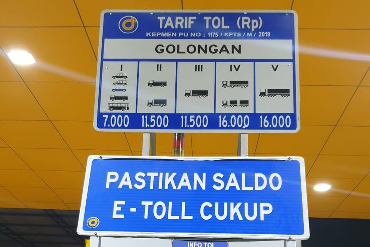 Terif Tol Jagorawi per 19 Desember 2019