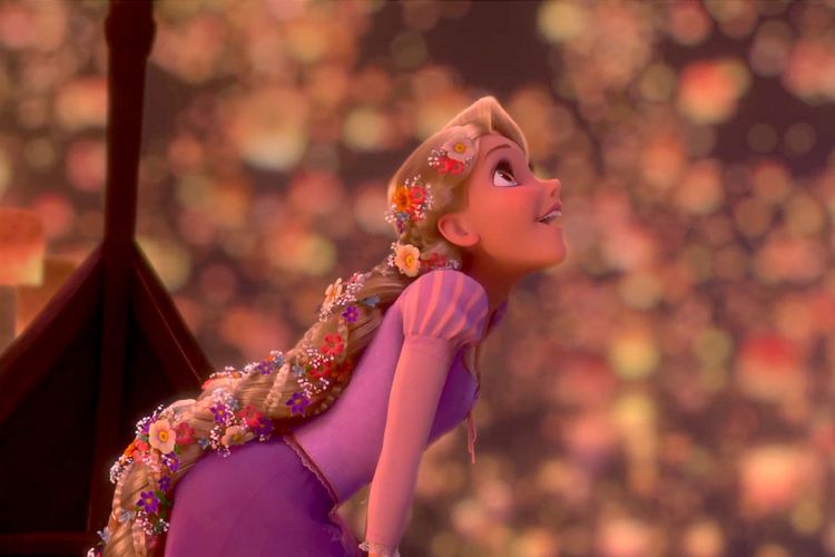 Rapunzel, karakter dalam film Disney yang berjudul Tangled