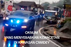 Video Viral, Fortuner Pakai Strobo dan Sirene Kawal Bus Pariwisata