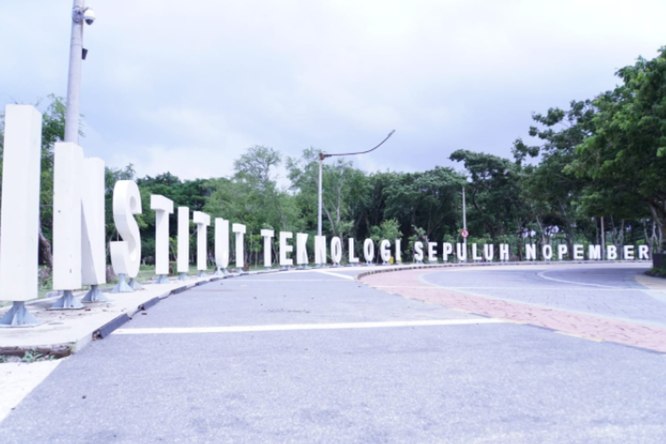 Gerbang depan Institut Teknologi Sepuluh Nopember (ITS) Surabaya.
