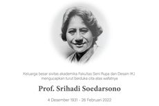Obituari: Srihadi Soedarsono, Pelukis dan Pendidik.