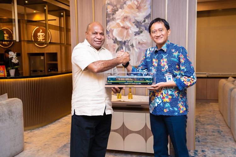 Bertemu Direksi PT KAI, Gubernur Fakhiri Jajaki Pembangunan Jalur Kereta Api di Papua