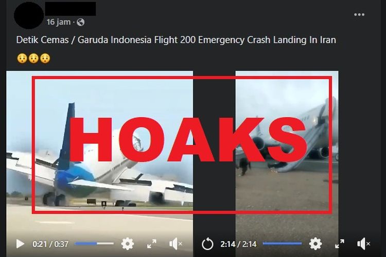 Crash iran indonesia garuda landing in Artificially created