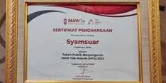 Gubernur Syamsuar Bersyukur Dinobatkan sebagai Tokoh Publik Berpengaruh Versi MTA 2022