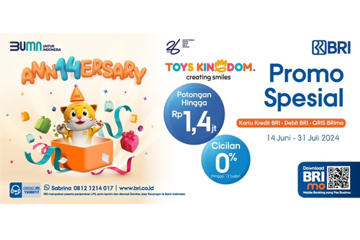 Promo BRI di Toys Kingdom. 