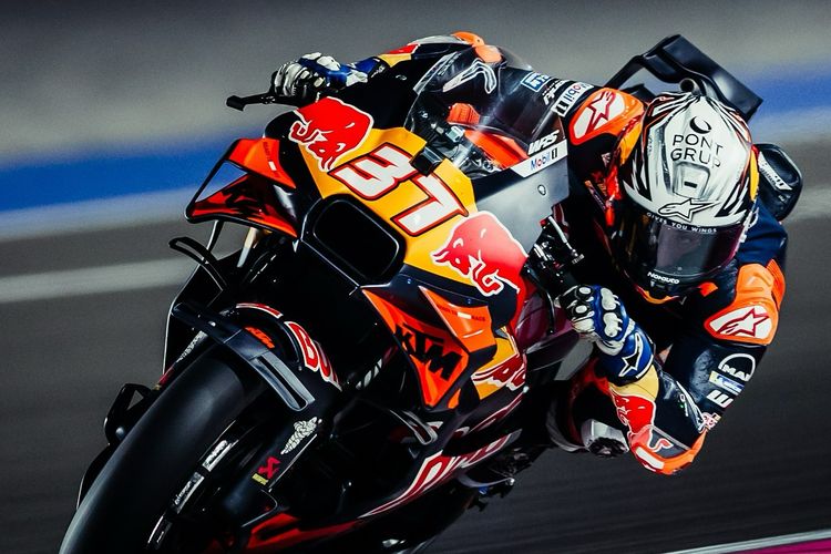 Pedro Acosta saat berlaga pada MotoGP Qatar 2025