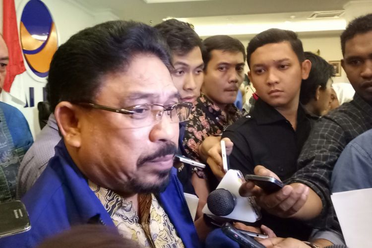 Ketua DPP Nasdem Zulfan Lindan di Kantor DPP Nasdem