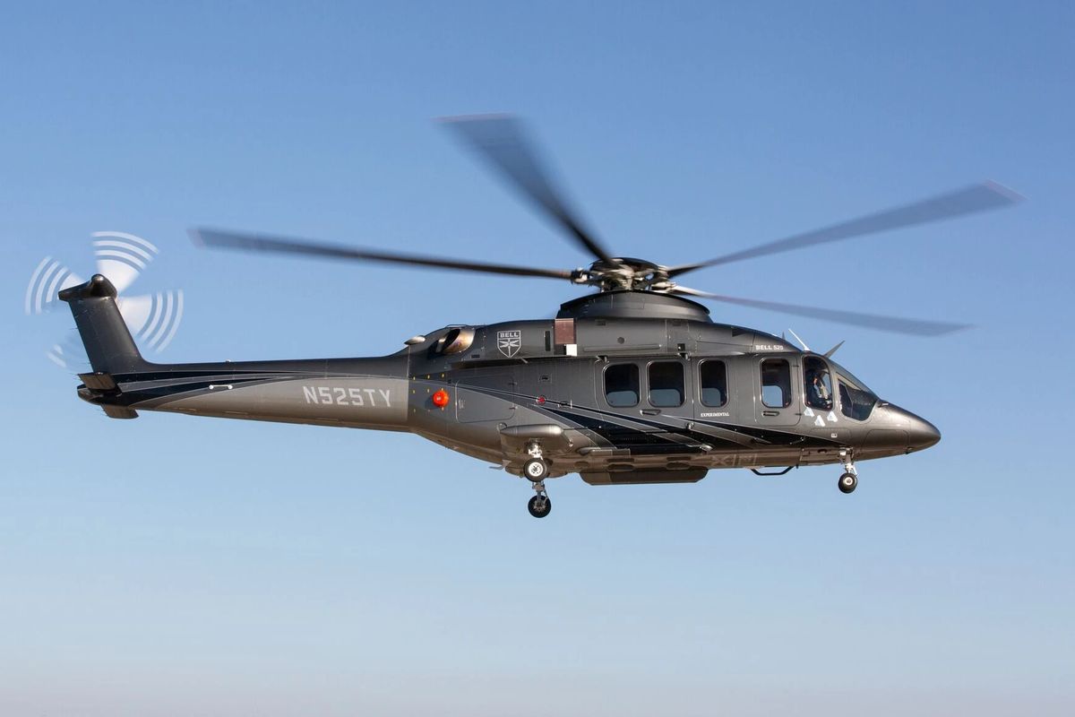 Helikopter Bell 525 sebagai helikopter angkut VVIP.