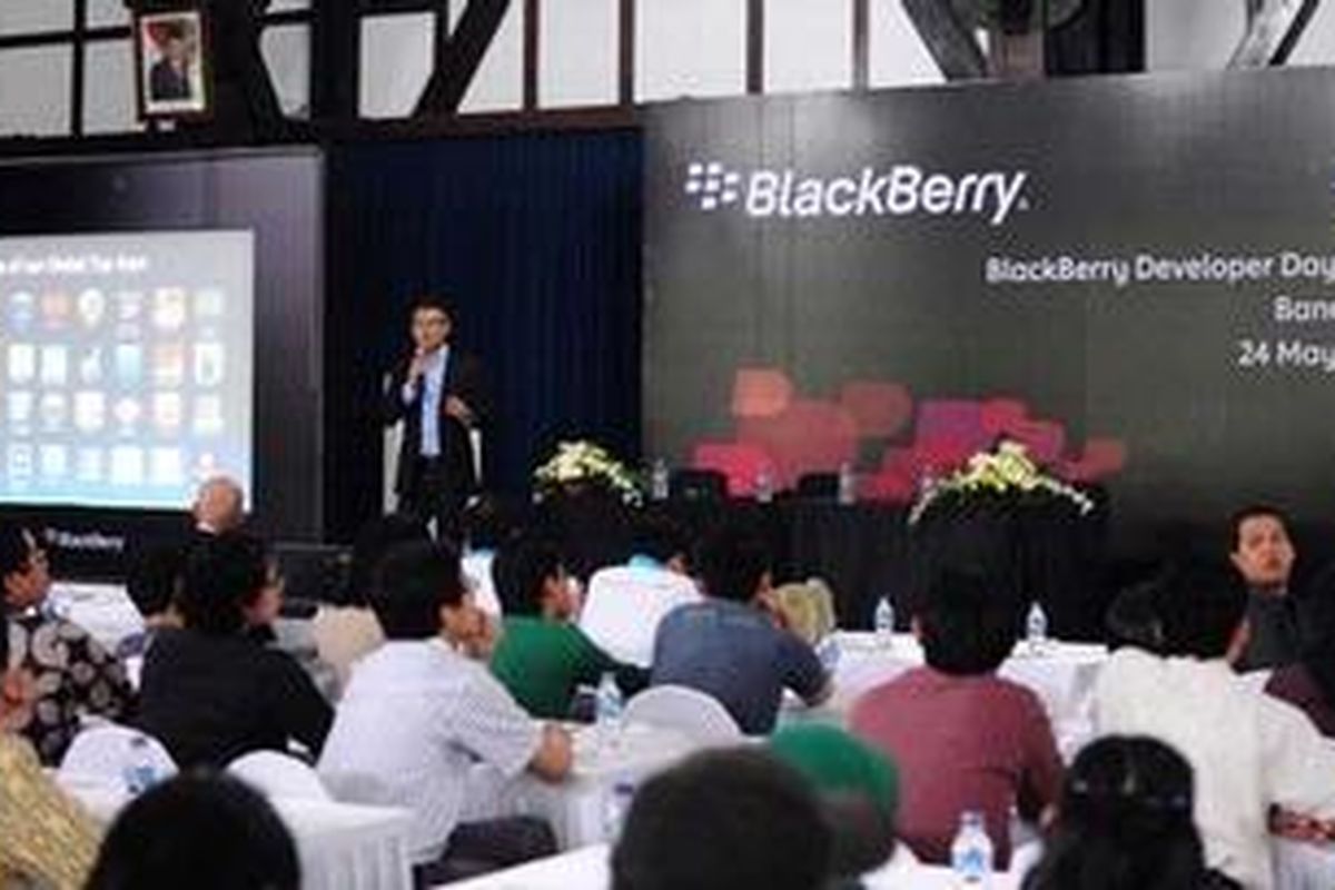 Suasana acara BlackBerry Developer Day di ITB, Selasa (24/5/2011).