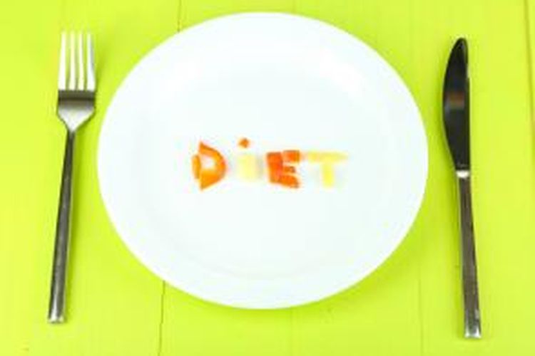 Ilustrasi diet ketat.