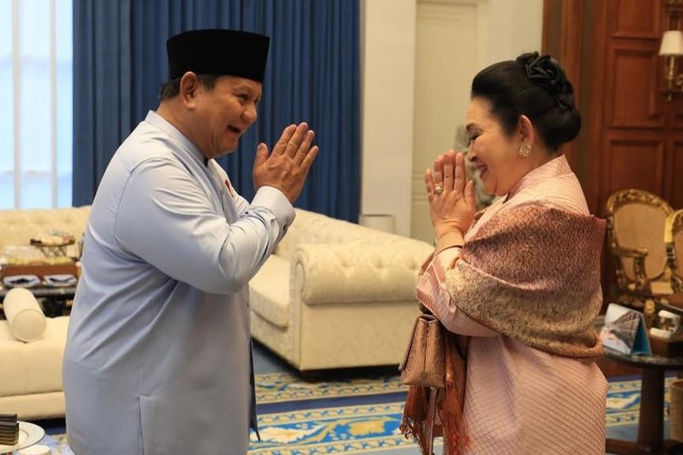 Dari Paris, Prabowo Sampaikan Ucapan Ulang Tahun untuk Titiek Soeharto