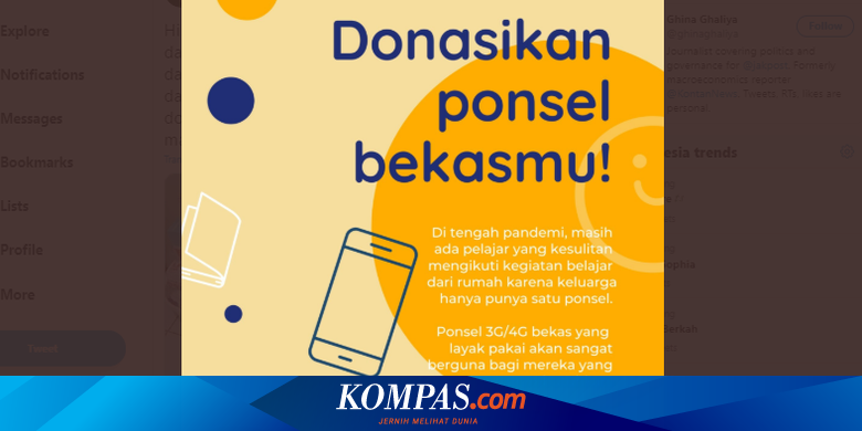 Donasi Ponsel Bekas Untuk Siswa Yang Membutuhkan Mau