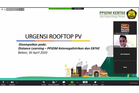 Dukung Bauran Energi Baru Terbarukan, PPSDM KEBTKE Selenggarakan Pelatihan Jarak Jauh Instalasi Rooftop PV untuk Rumah Tinggal