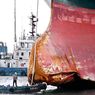 Berlabuh di China, Kapal Ever Given Tunjukkan Kerusakan Akibat Tersangkut di Terusan Suez