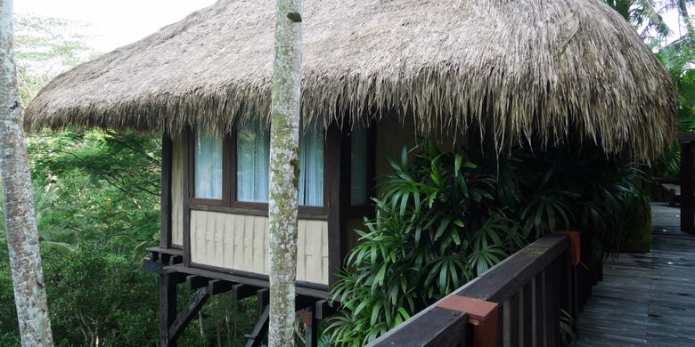 Fasilitas di residence tejasuara terinspirasi dari budaya Sumba di Como Shambhala Estate, Ubud, Bali, Jumat (15/12/2017).