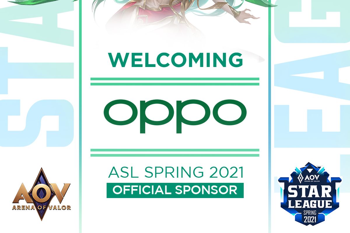 Ilustrasi kerja sama Oppo dan Garena Indonesia dalam turnamen AOV League Star 2021 Spring