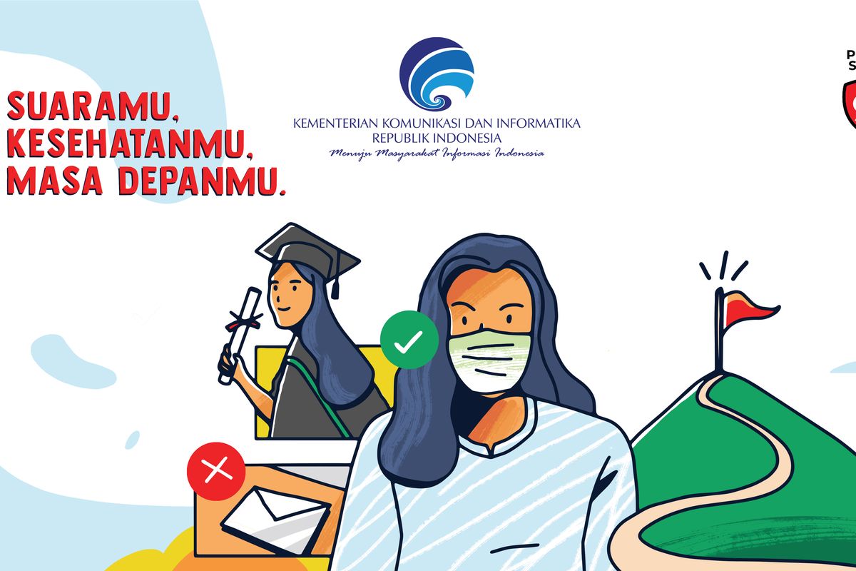 Kemenkominfo sosialisasikan bagaimana menjadi pemilih cerdas dan sehat dalam pemilihan serentak 2020.
