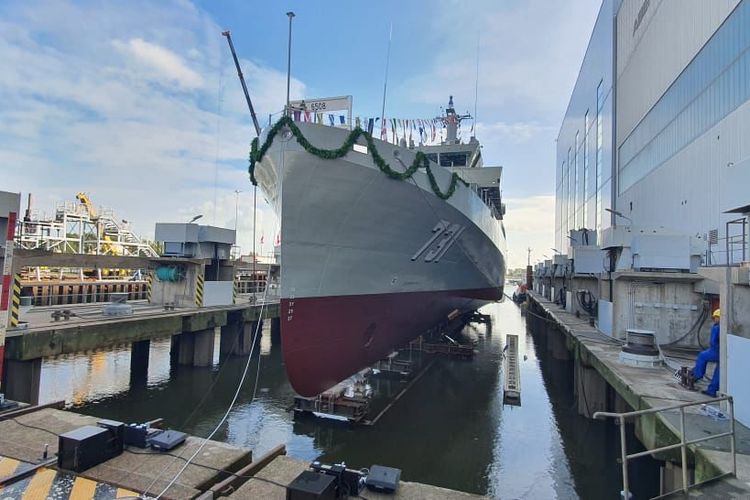 Kepala Staf Angkatan Laut (KSAL) Laksamana Yudo Margono meresmikan dua kapal perang penyapu ranjau jenis Mine Counter-Measure Vessel (MCMV) produksi Abeking & Rasmussen Shipyard, Jerman.