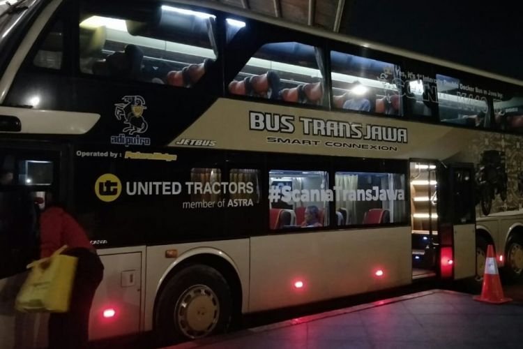 Bus scania double decker yang promo Rp 50.000 rute Jakarta-Semarang-Solo dari 14-18 Februari 2019