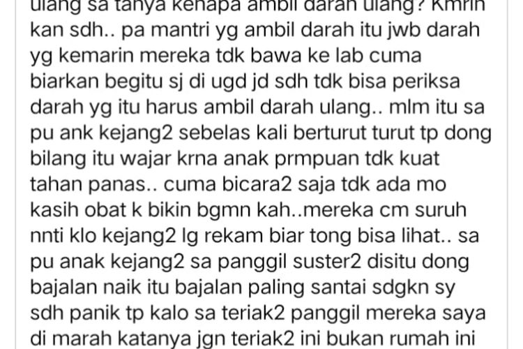 Viral Ibu di Sorong Unggah Dugaan Kelalaian Penanganan Anaknya hingga Meninggal, Ini Respons RS