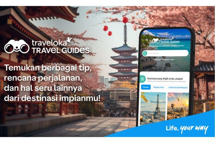 Traveloka Travel Guides dapat menjadi panduan perjalanan untuk wisatawan. 