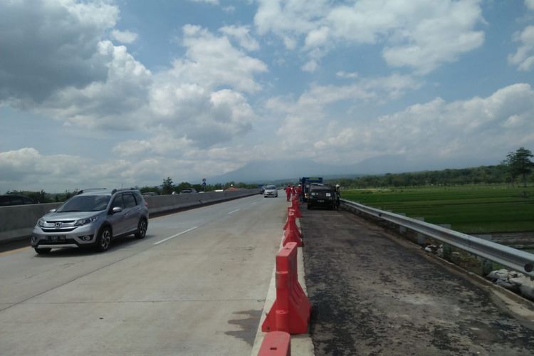 Kondisi ruas Tol Salatiga-Kartasura Km 489+500 setelah diperbaiki.