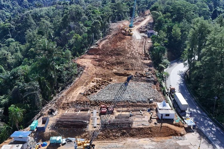 Proyek Flyover Sitinjau Lauik Masuki Tahap Konstruksi Jembatan