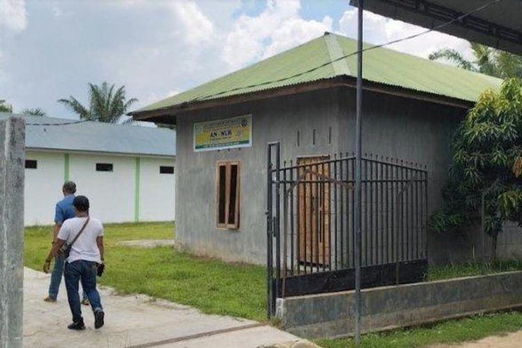 Suasana Pondok Pesantren An Nur yang berada di Desa Batu Melenggang, Kecamatan Hinai, Kabupaten Langkat, Sumatera Utara, Rabu (9/10/2024). 
