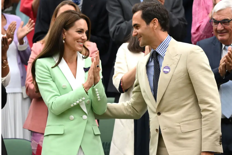 Kate Middleton dan Roger Federer